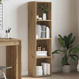 vidaXL Boekenkast/tv-meubel 36x30x114 cm bewerkt hout wit