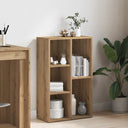 vidaXL Boekenkast/dressoir 50x25x80 cm bewerkt hout wit