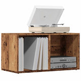 vidaXL Opbergbox voor LP's 71x34x36 cm bewerkt hout wit