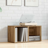 vidaXL Opbergbox voor LP's 71x34x36 cm bewerkt hout wit