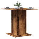 vidaXL Eettafel 80x80x75 cm bewerkt hout wit