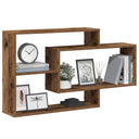 vidaXL Wandschappen 104x20x58,5 cm bewerkt hout wit