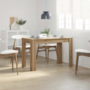 vidaXL Eettafel 120x60x76 cm bewerkt hout wit