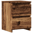 vidaXL Nachtkastje 30x30x40 cm bewerkt hout wit