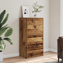 vidaXL Dressoir met 6 lades 50x34x96 cm bewerkt hout wit