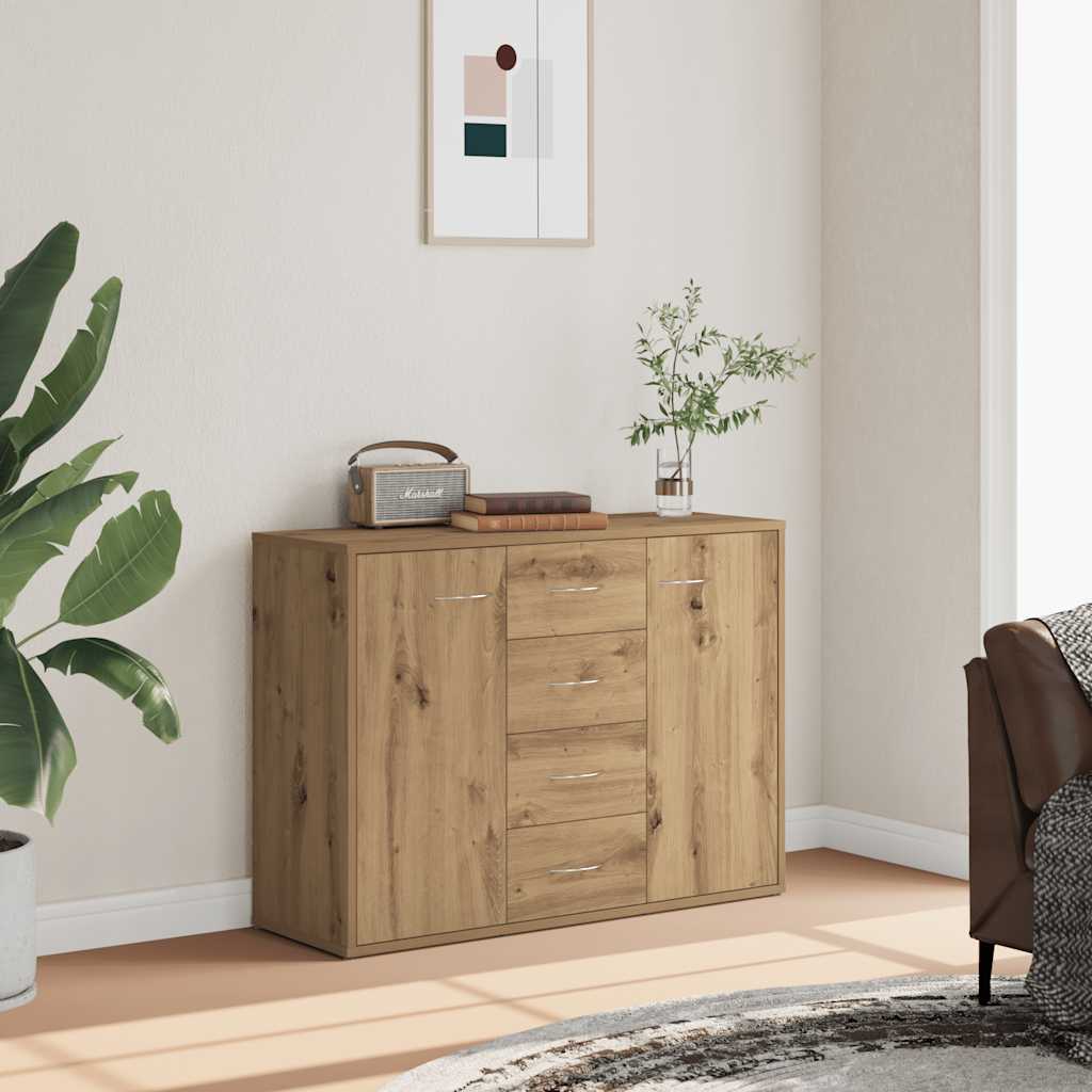vidaXL Dressoir 88x30x65 cm bewerkt hout wit