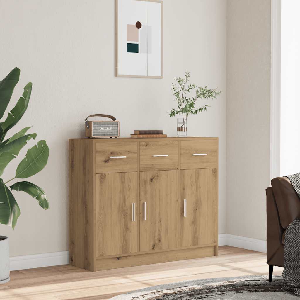vidaXL Sideboard White 91x28x75 cm Engineered Wood