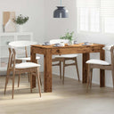 vidaXL Eettafel 120x60x76 cm bewerkt hout wit