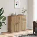 vidaXL Dressoir 91x29,5x75 cm bewerkt hout wit