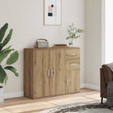 vidaXL Dressoir 91x29,5x75 cm bewerkt hout wit