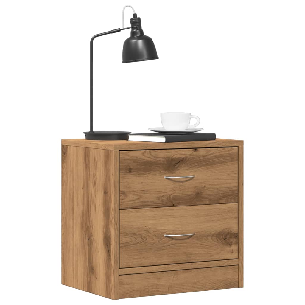 vidaXL Nachtkastje 40x30x40 cm bewerkt hout wit