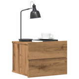 vidaXL Nachtkastje 40x30x30 cm bewerkt hout wit