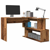 vidaXL Hoekbureau 200x50x76 cm bewerkt hout wit