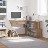 vidaXL Hoekbureau 200x50x76 cm bewerkt hout wit