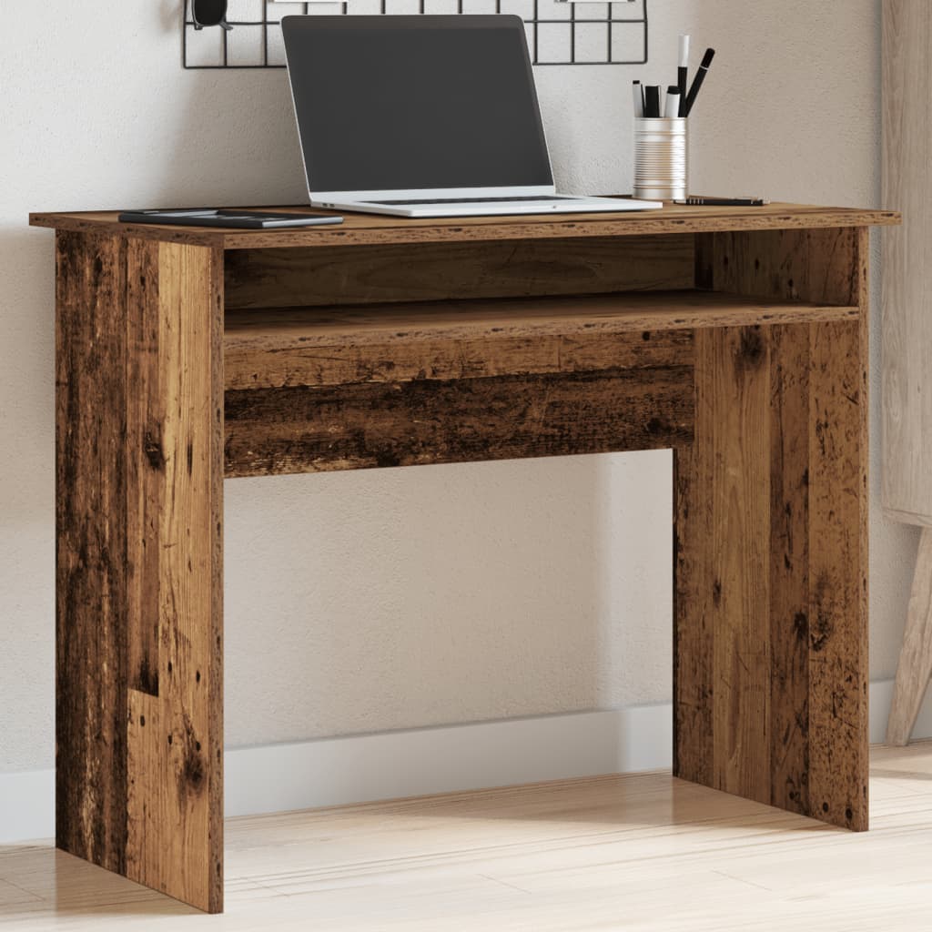 vidaXL Bureau 90x50x74 cm bewerkt hout wit