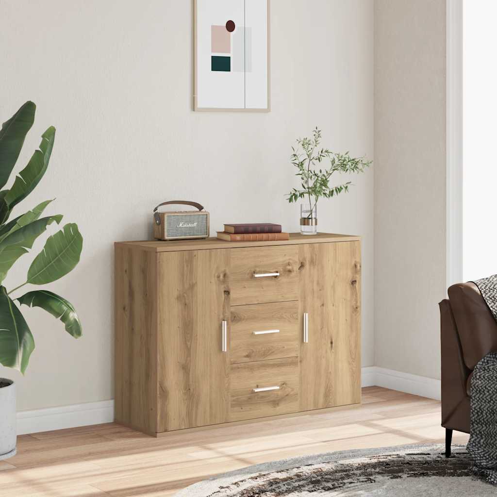 vidaXL Sideboard 91x29.5x65 cm engineered wood white