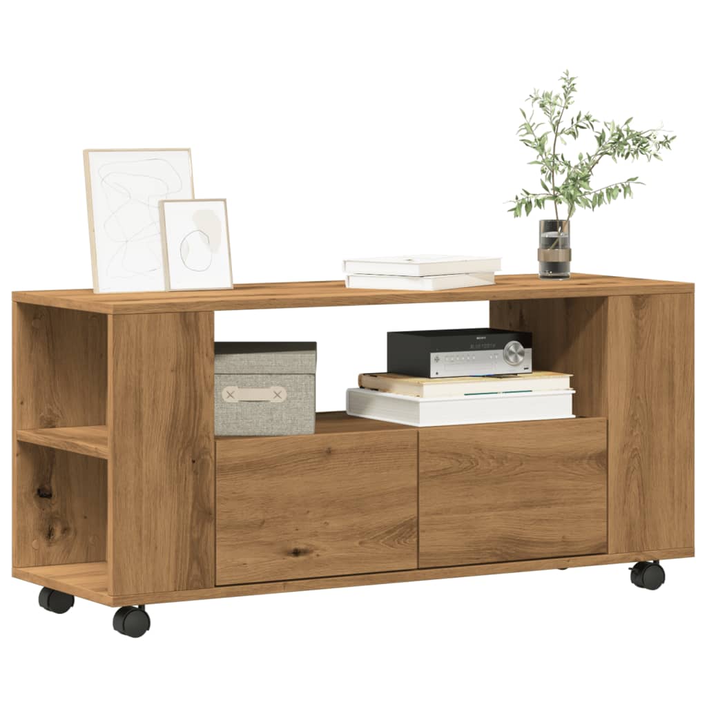 vidaXL TV cabinet 102x34.5x43 cm engineered wood white
