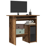 vidaXL Bureau 80x45x74 cm bewerkt hout wit