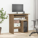 vidaXL Bureau 80x45x74 cm bewerkt hout wit