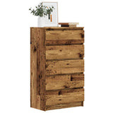 vidaXL Ladekast 60x36x103 cm bewerkt hout wit