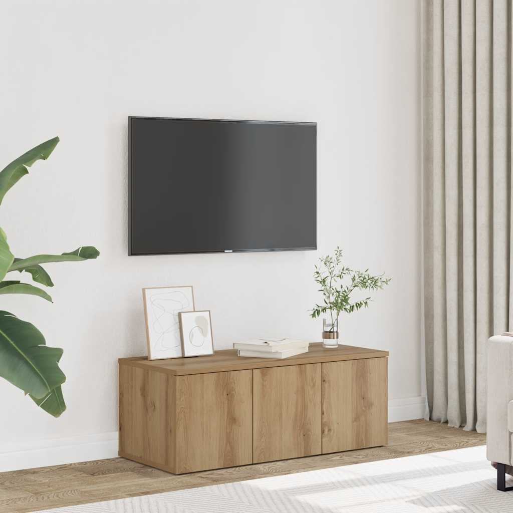 vidaXL Tv-meubel 80x34x30 cm bewerkt hout wit