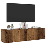 vidaXL Tv-meubel 80x30x30 cm bewerkt hout wit