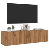 vidaXL Tv-meubel 80x30x30 cm bewerkt hout wit