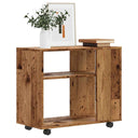 vidaXL Bijzettafel 70x35x55 cm bewerkt hout wit