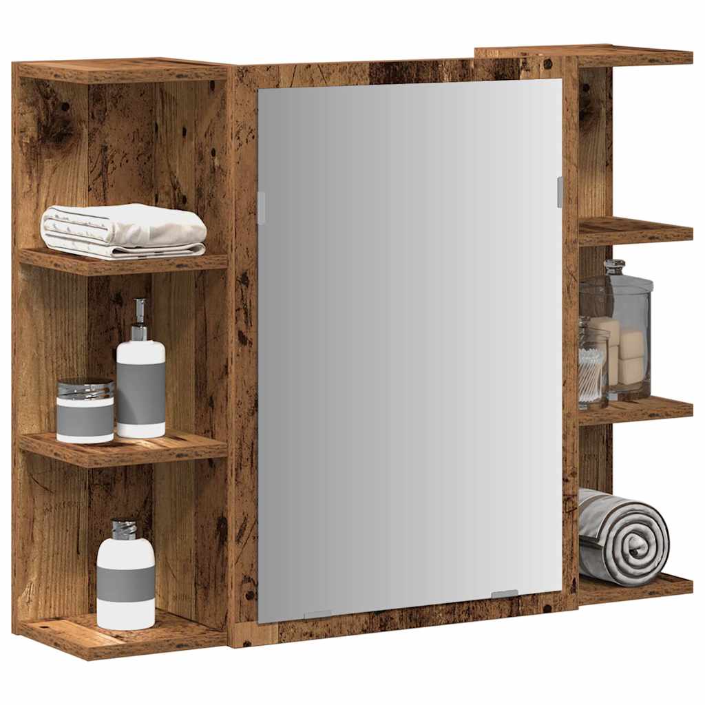 vidaXL Badkamerspiegelkast 80x20,5x64 cm bewerkt hout wit