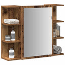 vidaXL Badkamerspiegelkast 80x20,5x64 cm bewerkt hout wit