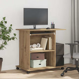 vidaXL Computer Desk 80x50x75 cm Engineered Wood White