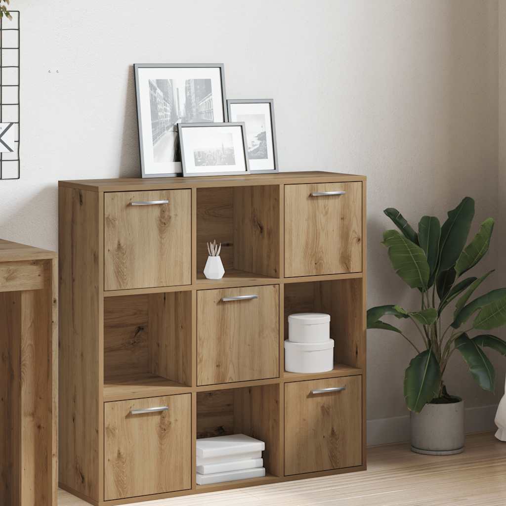 vidaXL Boekenkast 90x30x90 cm bewerkt hout wit