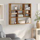 vidaXL Wandschap 90x16x78 cm bewerkt hout wit