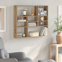 vidaXL Wandschap 90x16x78 cm bewerkt hout wit