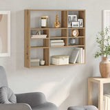 vidaXL Wandschap 90x16x78 cm bewerkt hout wit