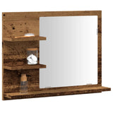 vidaXL Badkamerspiegel 60x10,5x45 cm bewerkt hout wit