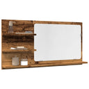 vidaXL Badkamerspiegel 90x10,5x45 cm bewerkt hout wit