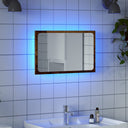 vidaXL Bathroom Mirror LED 60x8.5x37 cm acrylic white
