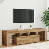vidaXL TV Cabinet with LED Lights 140x36.5x40 cm White