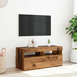 vidaXL Tv-meubel met LED-verlichting 120x35x40 cm wit