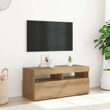 vidaXL Tv-meubel met LED-verlichting 120x35x40 cm wit