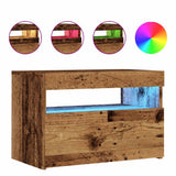 vidaXL Tv-meubel met LED-verlichting 120x35x40 cm wit