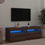 vidaXL Tv-meubel met LED-verlichting 120x35x40 cm wit