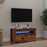 vidaXL Tv-meubel met LED-verlichting 120x35x40 cm wit