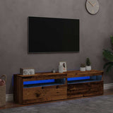 vidaXL Tv-meubel met LED-verlichting 120x35x40 cm wit