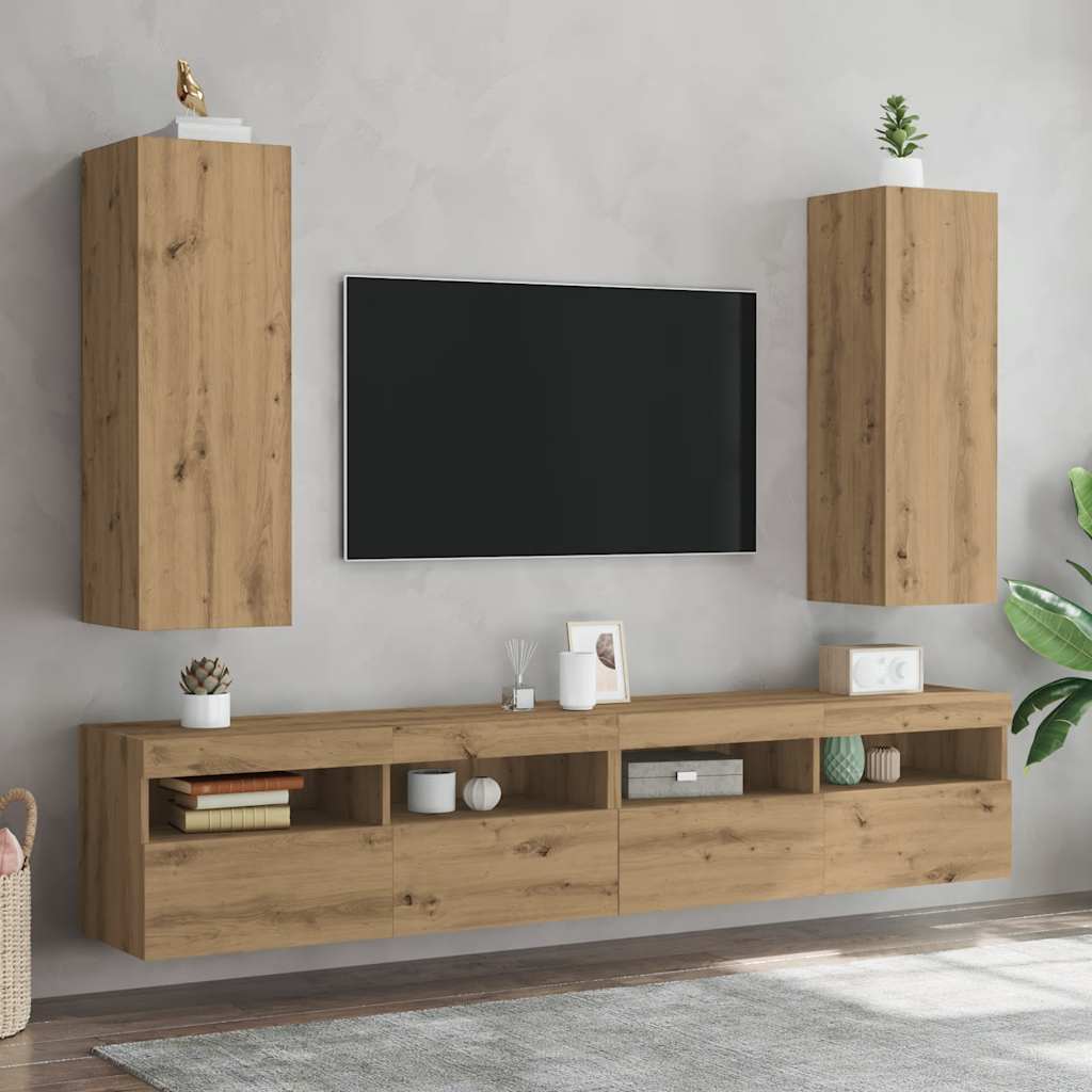 vidaXL Tv-meubel 30,5x30x60 cm bewerkt hout wit