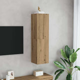 vidaXL Tv-meubel 30,5x30x60 cm bewerkt hout wit