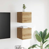 vidaXL TV Kast Oudhout 30,5 x 30 x 30 cm Bewerkt hout