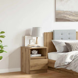 vidaXL Nightstand 40x40x50 cm engineered wood white