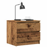 vidaXL Nachtkastje 50x39x43,5 cm bewerkt hout wit